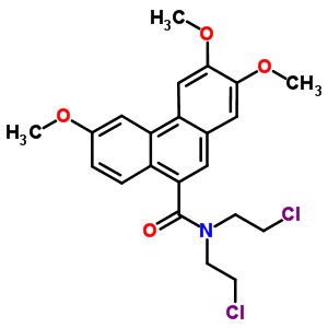 N,N-双(2-氯乙基)-2,3,6-三甲氧基-9-菲羧酰胺结构式_69966-70-7结构式