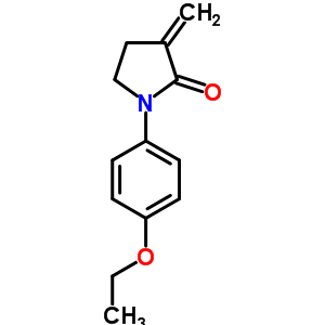 1-(4-乙氧基苯基)-3-亚甲基-2-吡咯烷酮结构式_70259-95-9结构式