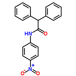 N-(4-硝基苯基)-2,2-二苯基-乙酰胺结构式_70298-77-0结构式