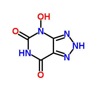 3,4,5,6-四氢-5-羟基-7H-1,2,3-噻唑并[4,5-d]嘧啶-7-酮 4-氧化物结构式_703-40-2结构式