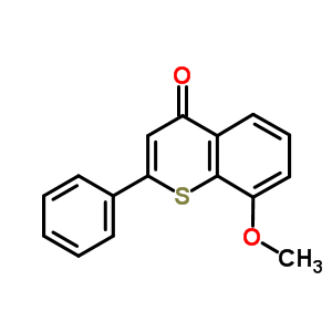 8-甲氧基-2-苯基-4H-1-苯并硫代吡喃-4-酮结构式_70354-12-0结构式