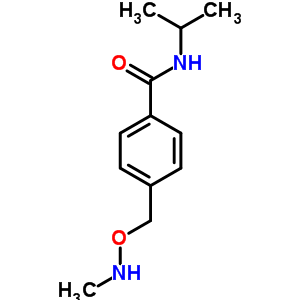 4-(甲基氨基氧基甲基)-N-丙烷-2-基-苯甲酰胺结构式_70379-96-3结构式