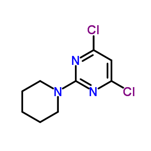 4,6-二氯-2-(哌啶-1-基)嘧啶结构式_7038-67-7结构式