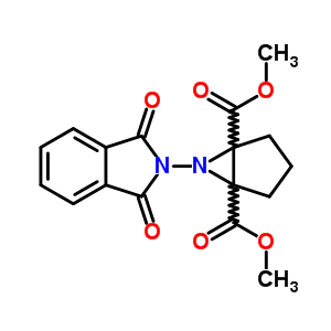 6-(1,3-二氧代异吲哚-2-基)-6-氮杂双环[3.1.0]己烷-1,5-二羧酸二甲酯结构式_70381-07-6结构式