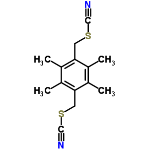 1,2,4,5-四甲基-3,6-双(硫代氰酰基甲基)苯结构式_70477-55-3结构式