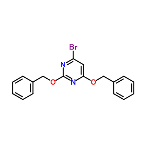 4-溴-2,6-双(苯基甲氧基)嘧啶结构式_70523-27-2结构式