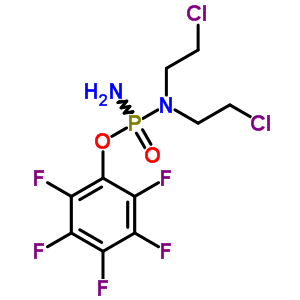N-[氨基-(2,3,4,5,6-五氟苯氧基)膦]-2-氯-n-(2-氯乙基)乙胺结构式_70539-68-3结构式