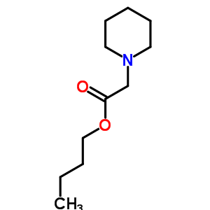 2-(1-哌啶)乙酸丁酯结构式_70570-10-4结构式