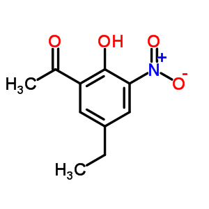 5-乙基-2-羟基-3-硝基苯乙酮结构式_71002-71-6结构式