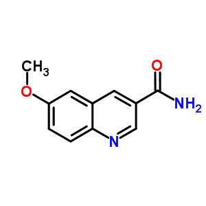 6-甲氧基喹啉-3-羧酰胺结构式_71083-30-2结构式