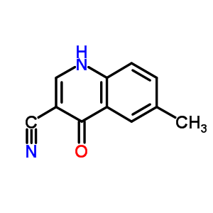 1,4-二氢-6-甲基-4-氧代-3-喹啉甲腈结构式_71083-62-0结构式