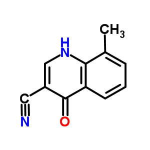 1,4-二氢-8-甲基-4-氧代-3-喹啉甲腈结构式_71083-68-6结构式