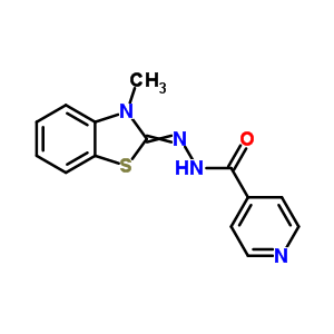 N-[(3-甲基苯并噻唑-2-基)氨基]吡啶-4-羧酰胺结构式_71085-97-7结构式