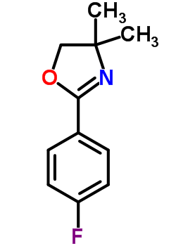 2-(4-氟苯基)-4,4-二甲基-2-噁唑啉结构式_71171-94-3结构式