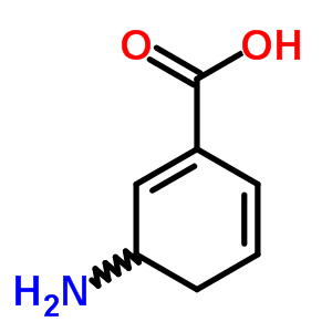 (9ci)-3-氨基-1,5-环己二烯-1-羧酸结构式_71225-88-2结构式