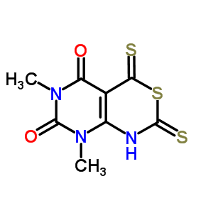 4,8-二氢-6,8-二甲基-2,4-二硫氧代-2H-嘧啶并[4,5-d][1,3]噻嗪-5,7(1H,6H)-二酮结构式_71266-56-3结构式