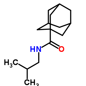 N-(2-甲基丙基)-三环[3.3.1.13,7]癸烷-1-羧酰胺结构式_71458-40-7结构式