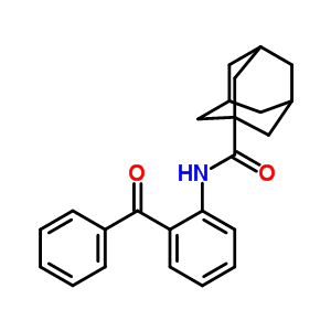 N-(2-苯甲酰基苯基)-三环[3.3.1.13,7]癸烷-1-羧酰胺结构式_71458-45-2结构式