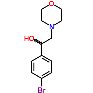 1-(4-溴苯基)-2-吗啉乙醇结构式_7155-26-2结构式