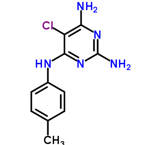 5-氯-n4-(4-甲基苯基)-2,4,6-嘧啶三胺结构式_71552-26-6结构式