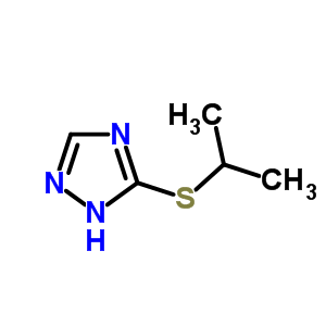 (9ci)-3-[(1-甲基乙基)硫代]-1H-1,2,4-噻唑结构式_71705-08-3结构式