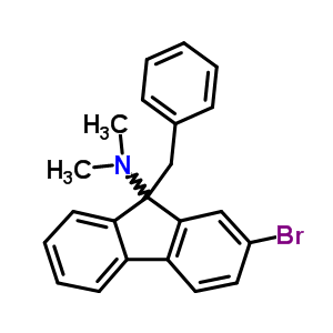 9-苄基-2-溴-N,N-二甲基-芴-9-胺结构式_71740-41-5结构式