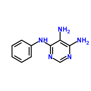 N4-苯基嘧啶-4,5,6-三胺结构式_71759-22-3结构式