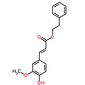 咖啡酸3-甲基苯乙酯结构式_71835-85-3结构式