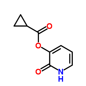 环丙烷羧酸, 1,2-二氢-2-氧代-3-吡啶酯结构式_71847-92-2结构式