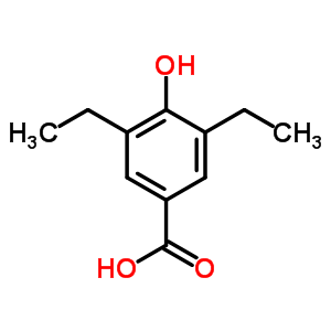 3,5-二乙基-4-羟基苯甲酸结构式_7192-42-9结构式