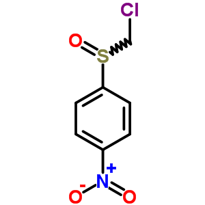 1-[(氯甲基)亚磺酰基]-4-硝基-苯结构式_7205-95-0结构式