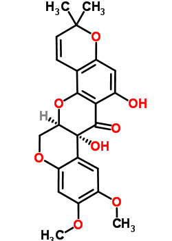 羟基鱼藤素结构式_72458-85-6结构式