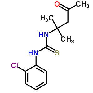 N-(2-氯苯基)-N-(1,1-二甲基-3-氧代丁基)-硫脲结构式_7248-65-9结构式