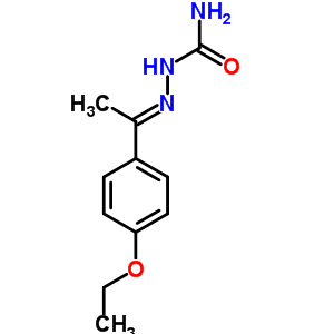 [1-(4-乙氧基苯基)亚乙基氨基]脲结构式_7252-58-6结构式