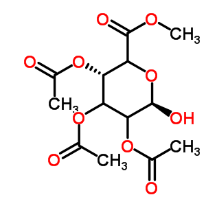 甲基2,3,4-三-O-乙酰基-alpha-D-葡萄糖醛酸酯结构式_72692-06-9结构式