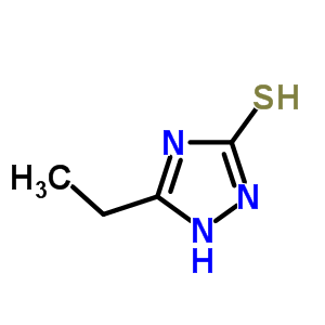 5-乙基-1,2-二氢-(9ci)-3H-1,2,4-三唑-3-硫酮结构式_7271-45-6结构式