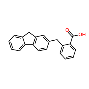 2-(9H-芴-2-甲基)苯甲酸结构式_72834-21-0结构式
