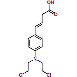 (E)-4-[4-[双(2-氯乙基)氨基]苯基]-3-丁酸结构式_73027-06-2结构式