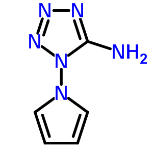 (9ci)-1-(1H-吡咯-1-基)-1H-四唑-5-胺结构式_73188-35-9结构式