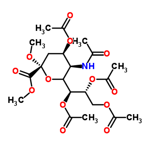N-乙酰基-2-O-甲基-alpha-神经氨酸甲基酯4,7,8,9-四乙酸酯结构式_73208-80-7结构式