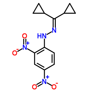N-(二环丙基亚甲基氨基)-2,4-二硝基-苯胺结构式_7327-86-8结构式