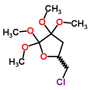 Furan,5-(chloromethyl)tetrahydro-2,2,3,3-tetramethoxy-Structure,73372-08-4Structure Furan,5-(chloromethyl)tetrahydro-2,2,3,3-tetramethoxy- Structure,73372-08-4Structure
