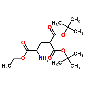 gamma-羧基谷氨酸gamma,gamma-二-t-丁基3-乙酯结构式_73538-32-6结构式