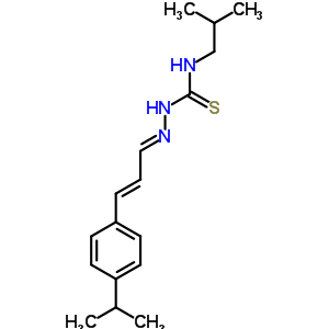 3-(2-甲基丙基)-1-[[(e)-3-(4-丙烷-2-基苯基)-2-丙烯基]氨基]硫代脲结构式_7402-35-9结构式