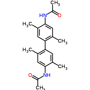 N-[4-(4-乙酰氨基-2,5-二甲基-苯基)-2,5-二甲基-苯基]乙酰胺结构式_7403-08-9结构式