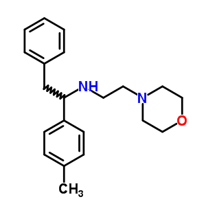 1-(4-甲基苯基)-n-(2-吗啉-4-基乙基)-2-苯基-乙胺结构式_7403-45-4结构式