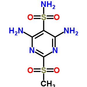 4, 6-二氨基-2-甲基磺酰基-5-嘧啶磺酰胺结构式_74039-23-9结构式