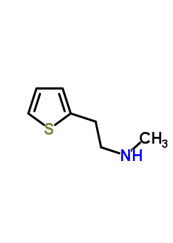 甲基-(2-噻吩-2-基-乙基)-胺盐酸盐结构式_7404-71-9结构式