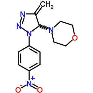 4-[4,5-二氢-4-亚甲基-1-(4-硝基苯基)-1H-1,2,3-噻唑-5-基]-吗啉结构式_74073-15-7结构式