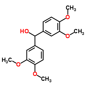 a-(3,4-二甲氧基苯基)-3,4-二甲氧基-苯甲醇结构式_74084-26-7结构式
